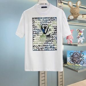 High Quality Designer Louis Vuitton Cotton Short-Sleeved T-Shirt