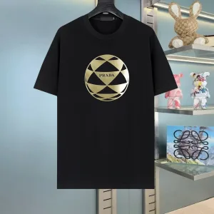High Quality Prada Short Sleeves Cotton Pure