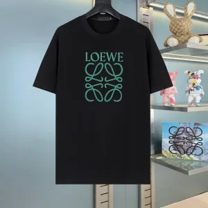 High Quality Designer Loewe Short Sleeves Red Cotton Pure