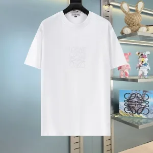 Designer Loewe Short Sleeves Red Cotton Pure