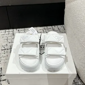 Reps Prada Sandals Ash Sheepskin