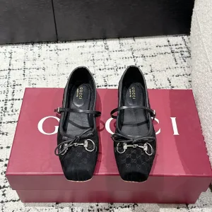 Luxury High Quality Gucci Mary Jane Shoes Red Genuine Leather Summer