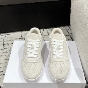 Luxury Super Clone Celine Dresses Red Suede Mesh Rubber Outsole Lace Breathable Leather Patch