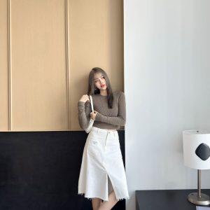 Designer High Quality Prada Denim Skirt