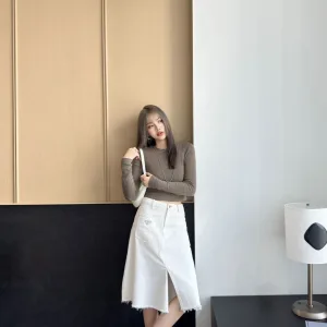 Designer High Quality Prada Denim Skirt