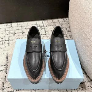 Designer High Quality Prada Loafers Sheepskin Spring