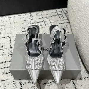 High Quality AAA Balenciaga High Heels Red Genuine Leather Sheepskin Spring Summer
