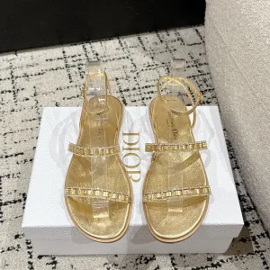 Reps Dior Sandals Color Genuine Leather Sheepskin Cowhide Spring Summer
