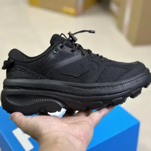 High Quality Super Clone Hoka Oneone Running Shoes Black Eva Polyester Fiber Rubber Outsole