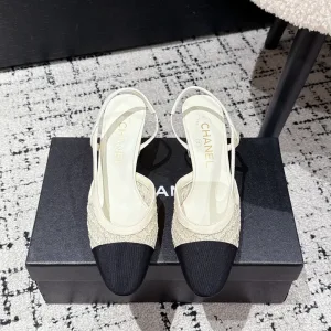 Super Clone Luxury Chanel Ballet Shoes Genuine Leather Sheepskin Woven Fabric