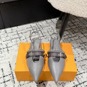 Reps Louis Vuitton Sandals Genuine Leather Sheepskin Cowhide