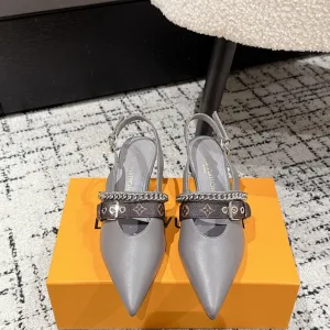 Luxury AAA Louis Vuitton Sandals Genuine Leather Sheepskin Cowhide