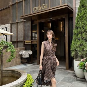 Aaa Designer Fendi Silk Sleeveless