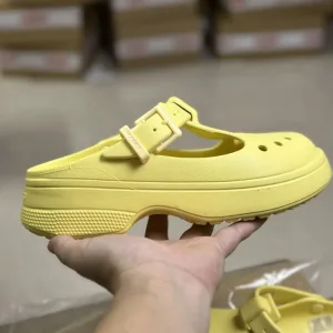 Super Clone AAA Crocs Jeans Red Rubber Outsole Lace Retro And Trendy Spring Summer