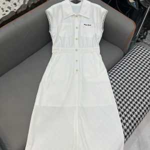 Aaa Miu Miu Gold Dress