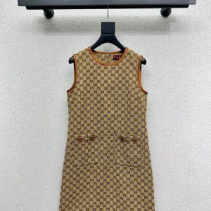 High Quality Gucci Jacquard Sleeveless