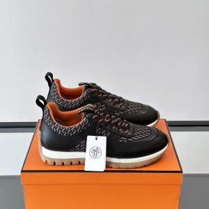 Luxury Designer Hermès Calfskin Sneakers