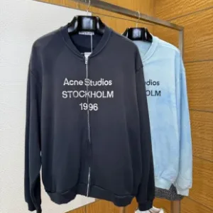High Quality Acne Studios Coat Red Cotton Combed Adhesive Enzyme Washing