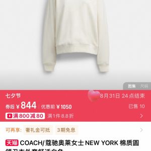 High Quality Coach Cotton Hoodies