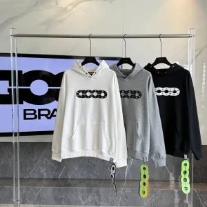 Luxury AAA Gap Hoodie Black Cotton Pure Ribbed Fabric