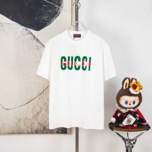 Aaa Gucci Suede Short-Sleeved T-Shirt