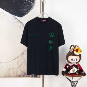 High Quality Gucci Suede Short-Sleeved T-Shirt