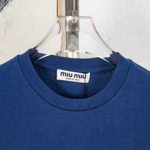 Luxury Miu Miu Cotton Long-Sleeved T-Shirt For Autumn