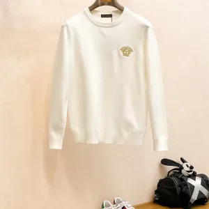 High Quality Designer Versace Sweater Ash Wool Winter