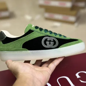 Luxury Gucci Sneakers Suede Cowhide Pu Outsole Tpu Lace Sophistication Autumn Winter