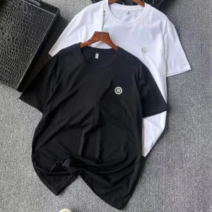 AAA Hermes T-Shirt White Cotton Pure Mulberry Silk