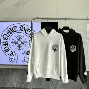 Designer Chrome Hearts Hoodie Ash Cotton Silk Street Style Understated Luxury High-End Embroidery