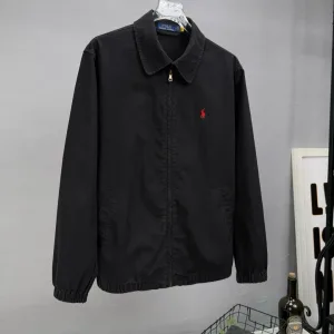 Super Clone Ralph Lauren Jacket Blue Down Denim Embroidery