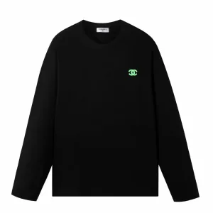Reps AAA Chanel Undershirt Red Cotton Pure Embroidery Color Blocking