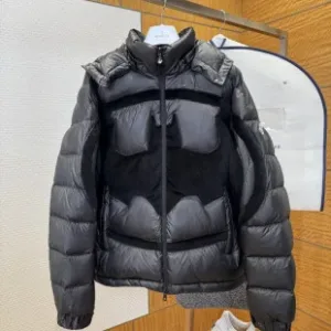 Designer Moncler Trench Coat Red Duck Down Nylon