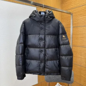 AAA Luxury Burberry Down Jacket Red Goose Nylon