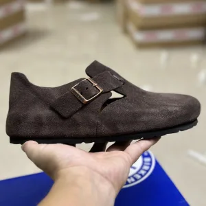 AAA Super Clone Birken Sneakers Red Eva Genuine Leather Suede Cowhide Rubber Sturdy And Durable