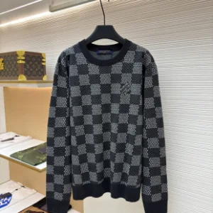 Reps Super Clone Louis Vuitton Knitwear Brown Wool Blend Acrylic Jacquard
