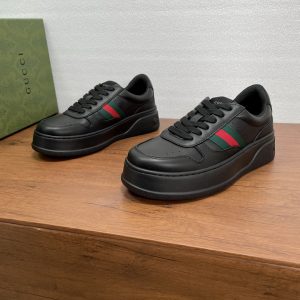 High Quality Designer Gucci Calfskin Sneakers For Fall