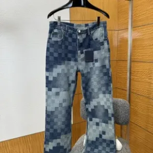 High Quality Louis Vuitton Jeans Red Cotton Denim Patch
