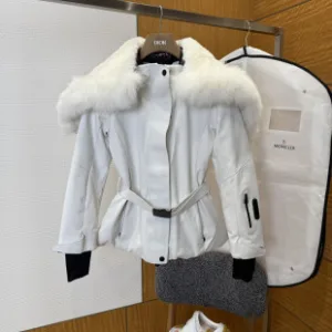Designer Moncler Down Jacket Red Male Female Cotton Suitable For All Body Types Slim Fit