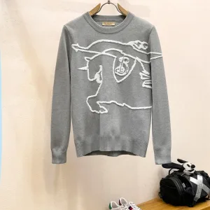 AAA Luxury Burberry Sweater Ash Wool Cashmere Spandex Winter