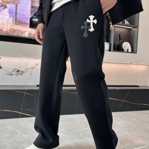 Reps Super Clone Chrome Hearts Casual Trousers Red Winter