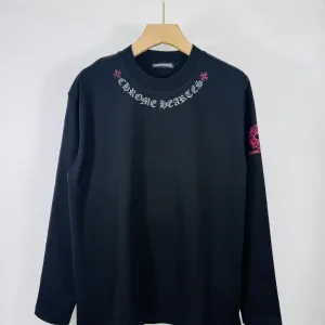 High Quality Chrome Hearts Long Sleeves Ash Silk Adhesive Autumn Winter
