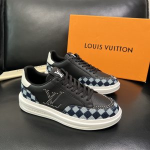 High Quality Luxury Louis Vuitton Cowhide Sneakers