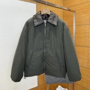 Luxury Reps Bottega Veneta Coat Green Nylon Fabric Sophistication