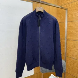 Luxury Reps Louis Vuitton Coat Blue Cotton