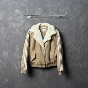 Reps AAA Adidas Coat Red Wool Lambswool Suede