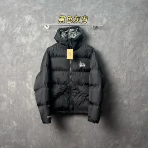Reps AAA Stussy Work Clothes Red Down Polyester Nylon Velvet Fleece Streetwear Skateboarding Embroidery Patch