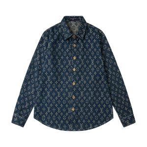 Luxury High Quality Louis Vuitton Denim Shirts For Autumn