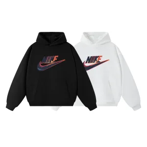 Designer Nike Hoodie Black Cotton